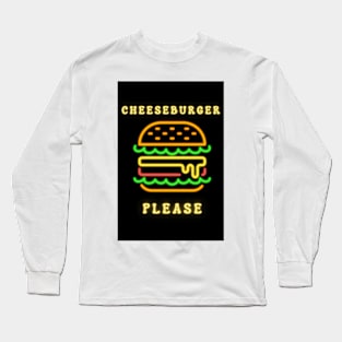 Cheeseburger Please Long Sleeve T-Shirt